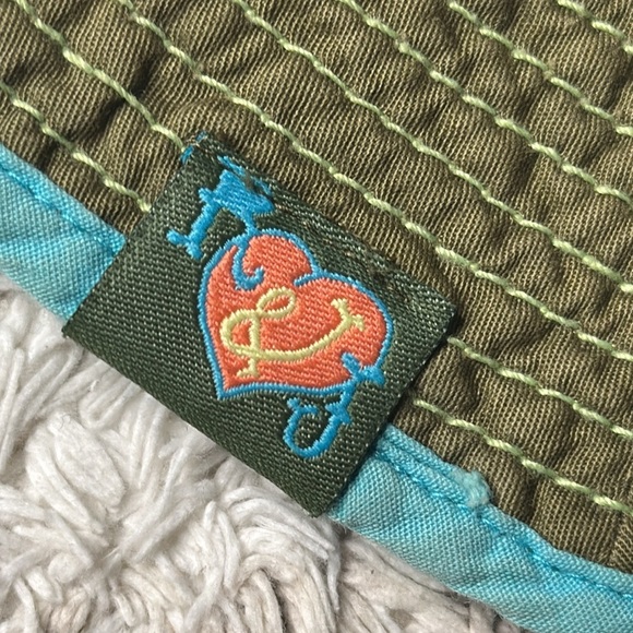 Size small medium boys or girls 100% cotton art and J sun hat with dolphins - Picture 3 of 7